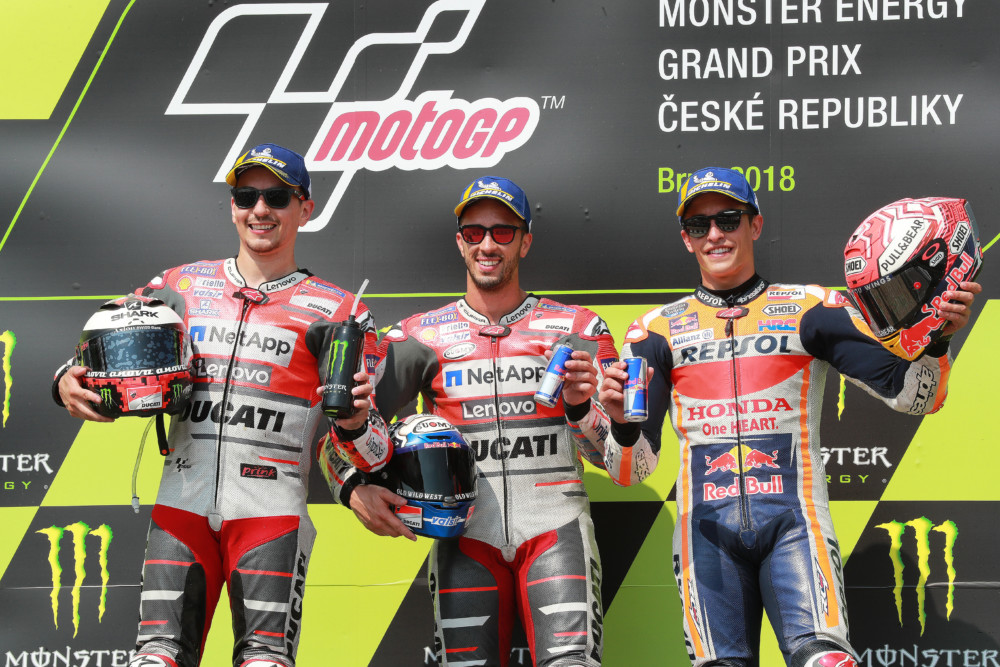 Lorenzo, Dovizioso, Marquez, Czech MotoGP 2018