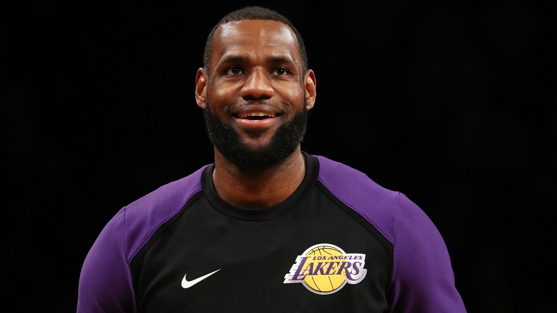 NEW YORK, NEW YORK - DECEMBER 18:  LeBron James #23 of the Los Angeles Lakers looks on before the game against the Brooklyn Nets during their game at the Barclays Center on December 18, 2018 in New York City. (Photo by Al Bello/Getty Images)