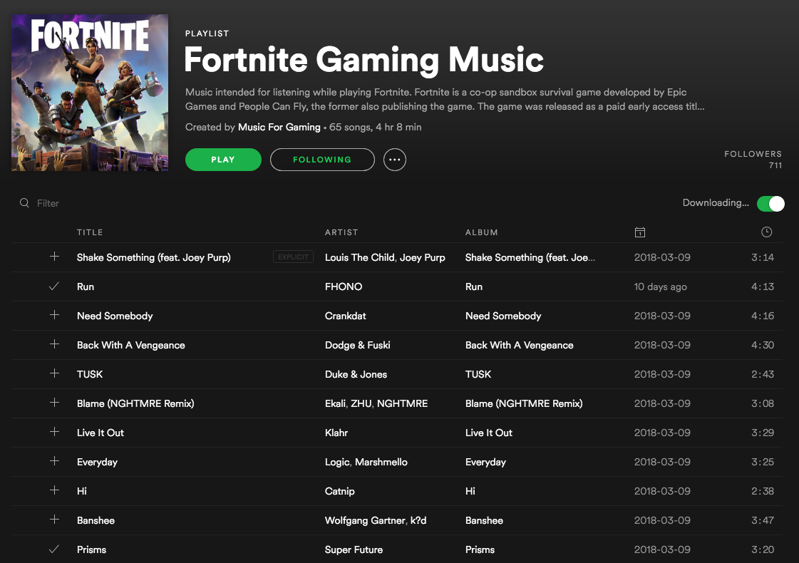 Game music download