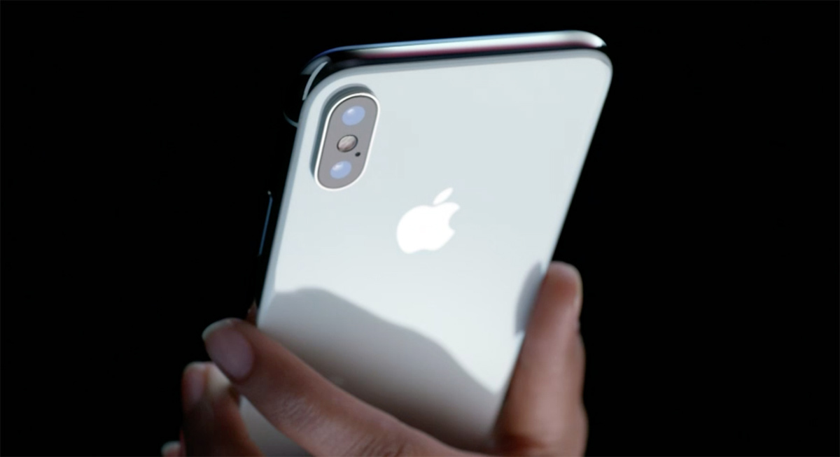 iPhone X also has a glass back.