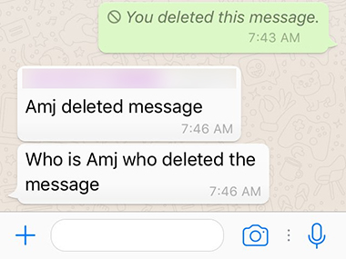 WhatsApp, how to read Deleted Messages