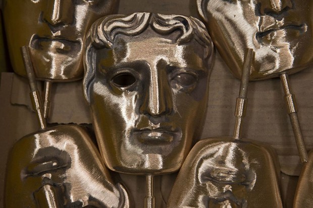 Polished BAFTA (British Academy of Film and Television Arts) masks sit in a box during a photocall at the New Pro Foundries, west of London on January 31, 2017. 
The masks will be presented to winners at BAFTA's awards ceremony in London on February 12, 2017. / AFP / Daniel LEAL-OLIVAS        (Photo credit should read DANIEL LEAL-OLIVAS/AFP/Getty Images)