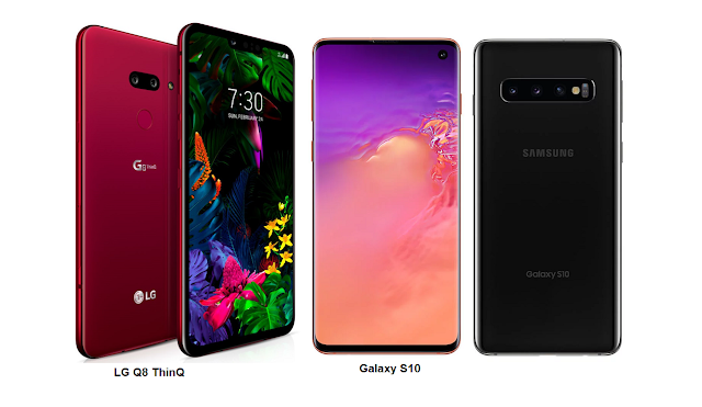 Samsung Galaxy S10 vs LG G8 ThinQ display