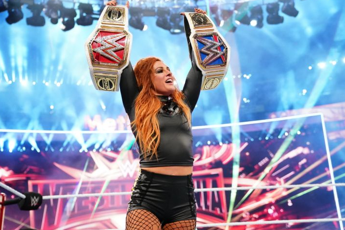Becky Lynch vs Lacey Evans Unification of Raw and SmackDown Women's Championship
