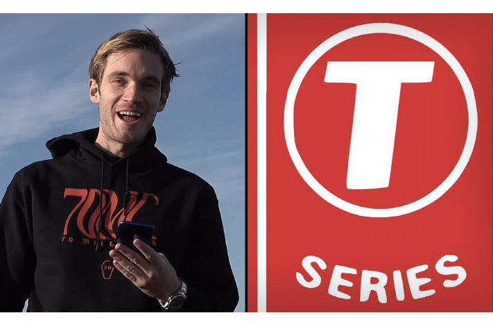 PewDiePie vs T-Series Subscriber Count