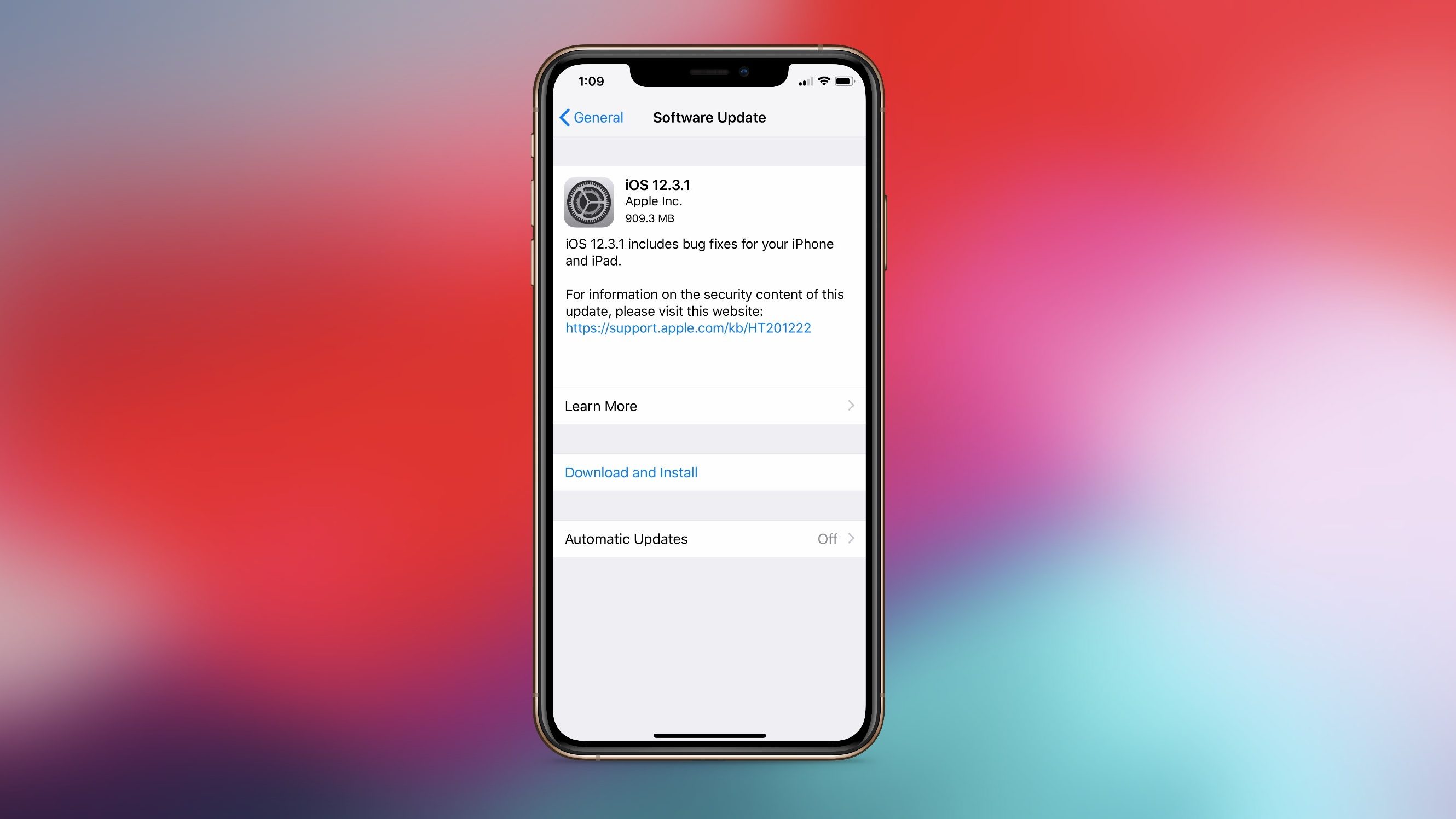 Apple iOS 13 fix bugs iPhone iOS 12.3.1 update