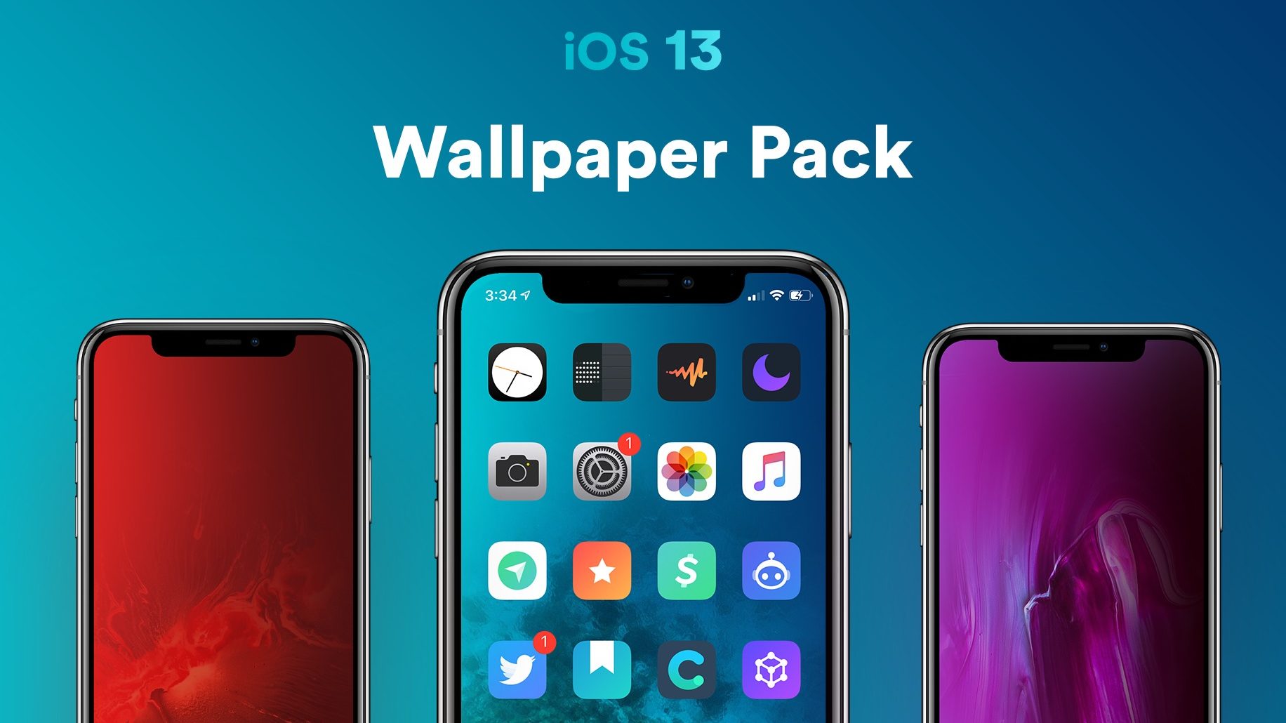 Apple iOS 13 wallpaper pack
