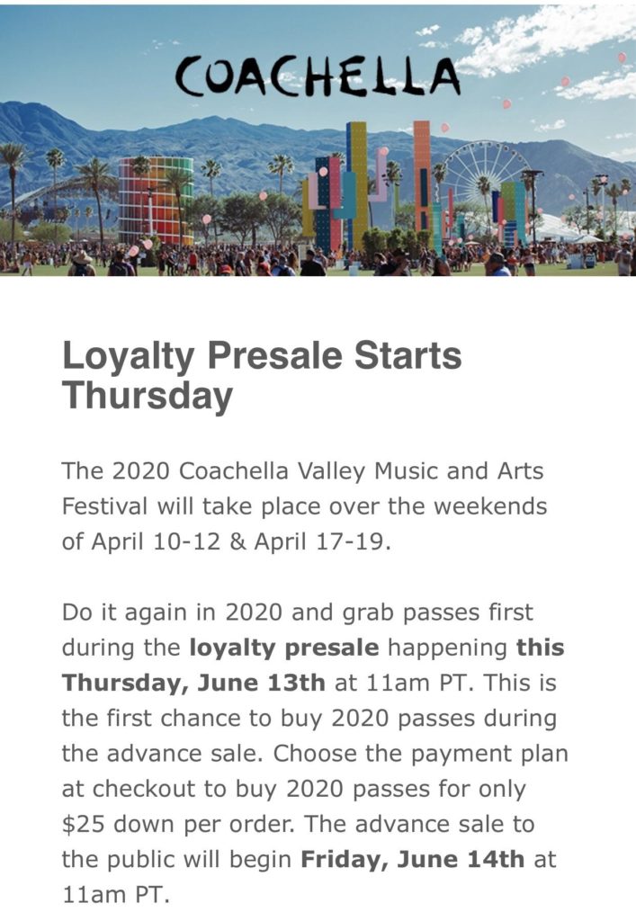 Coachella 2020: Advance tickets price, VIP pass and where to buy online