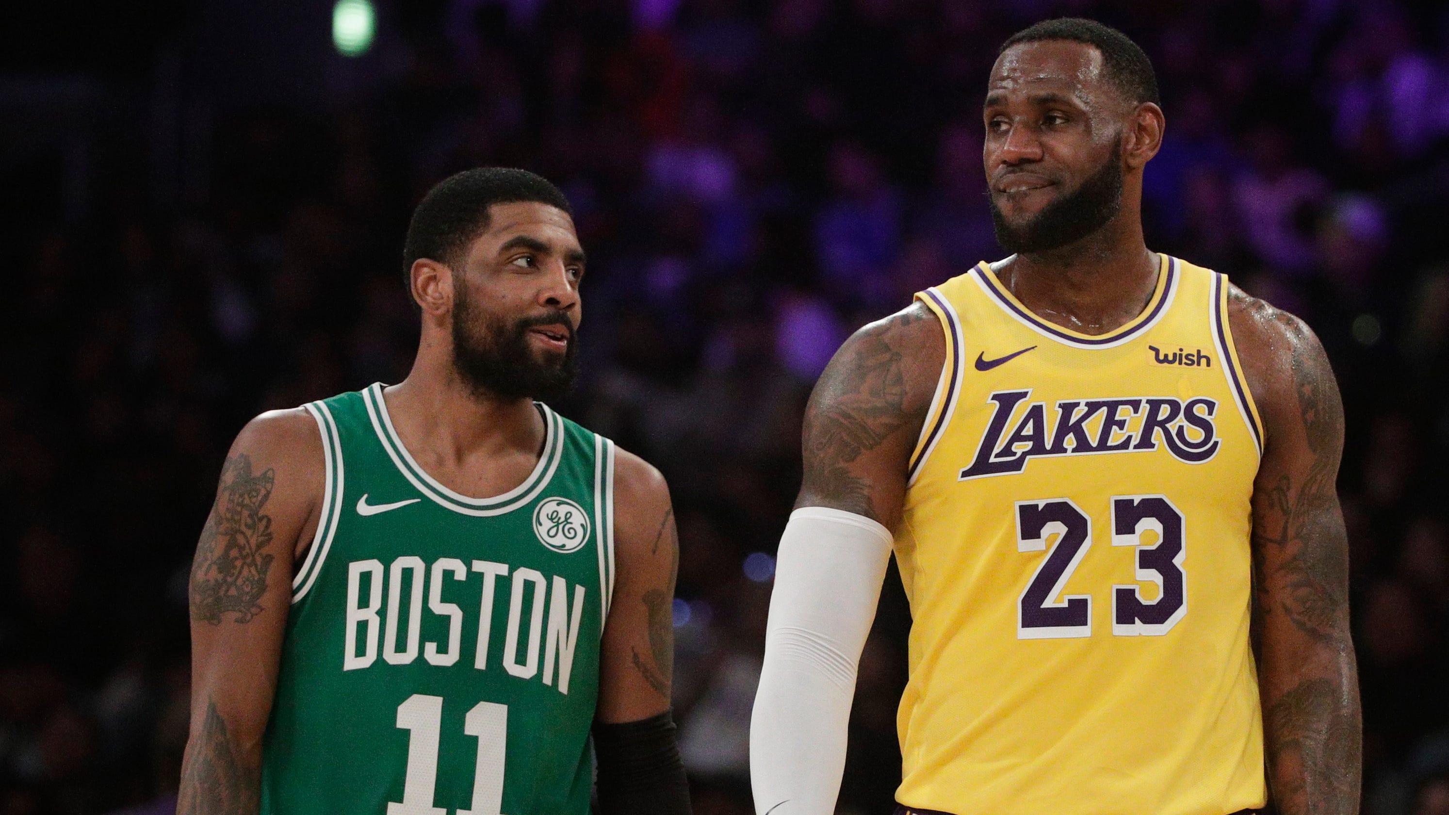 NBA LA Lakers LeBron James Kyrie Irving