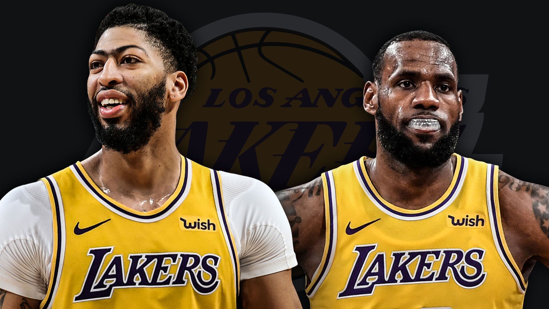 LA Lakers players, Anthony Davis and LeBron James