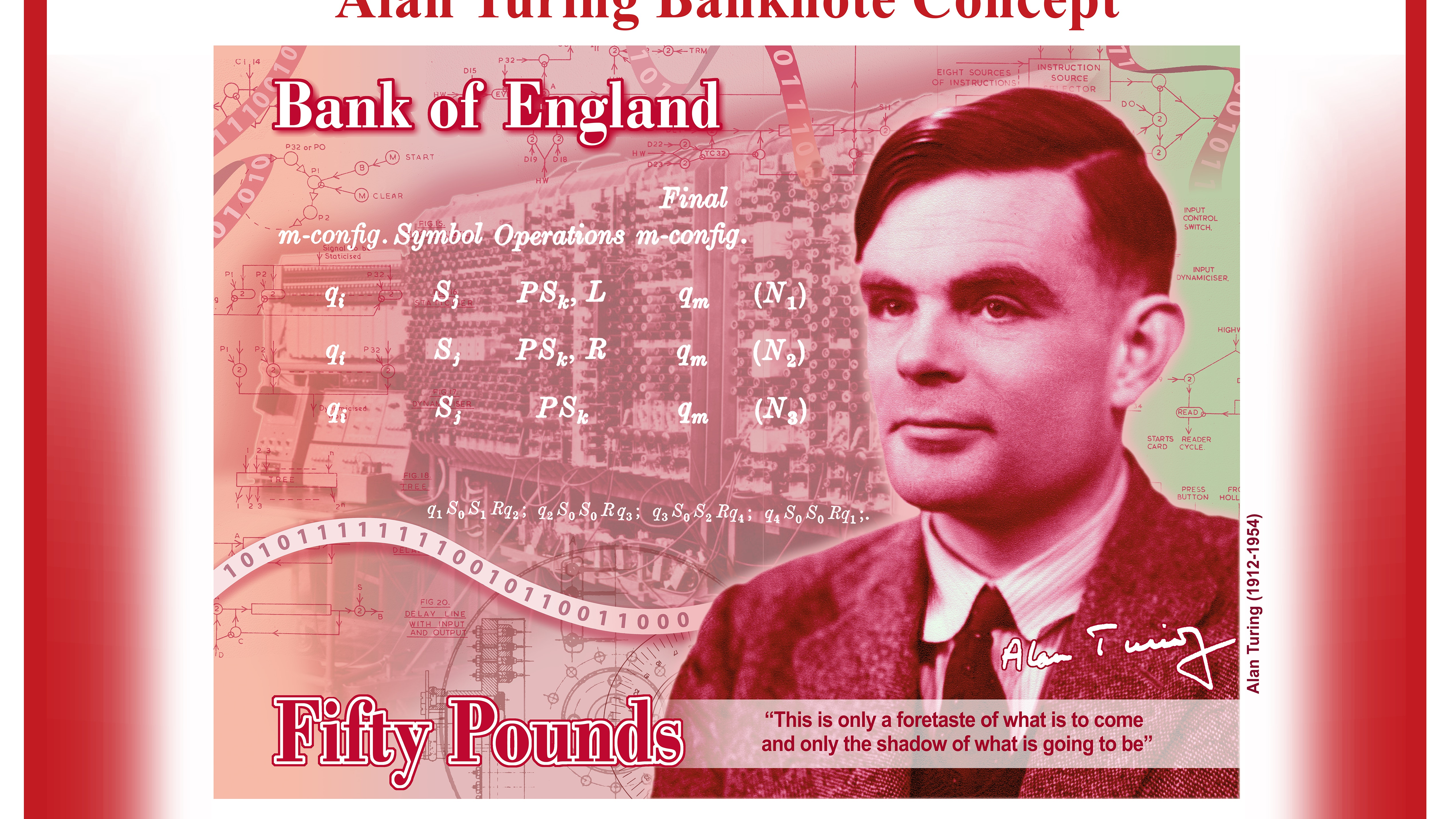 Alan Turing on £50 note
