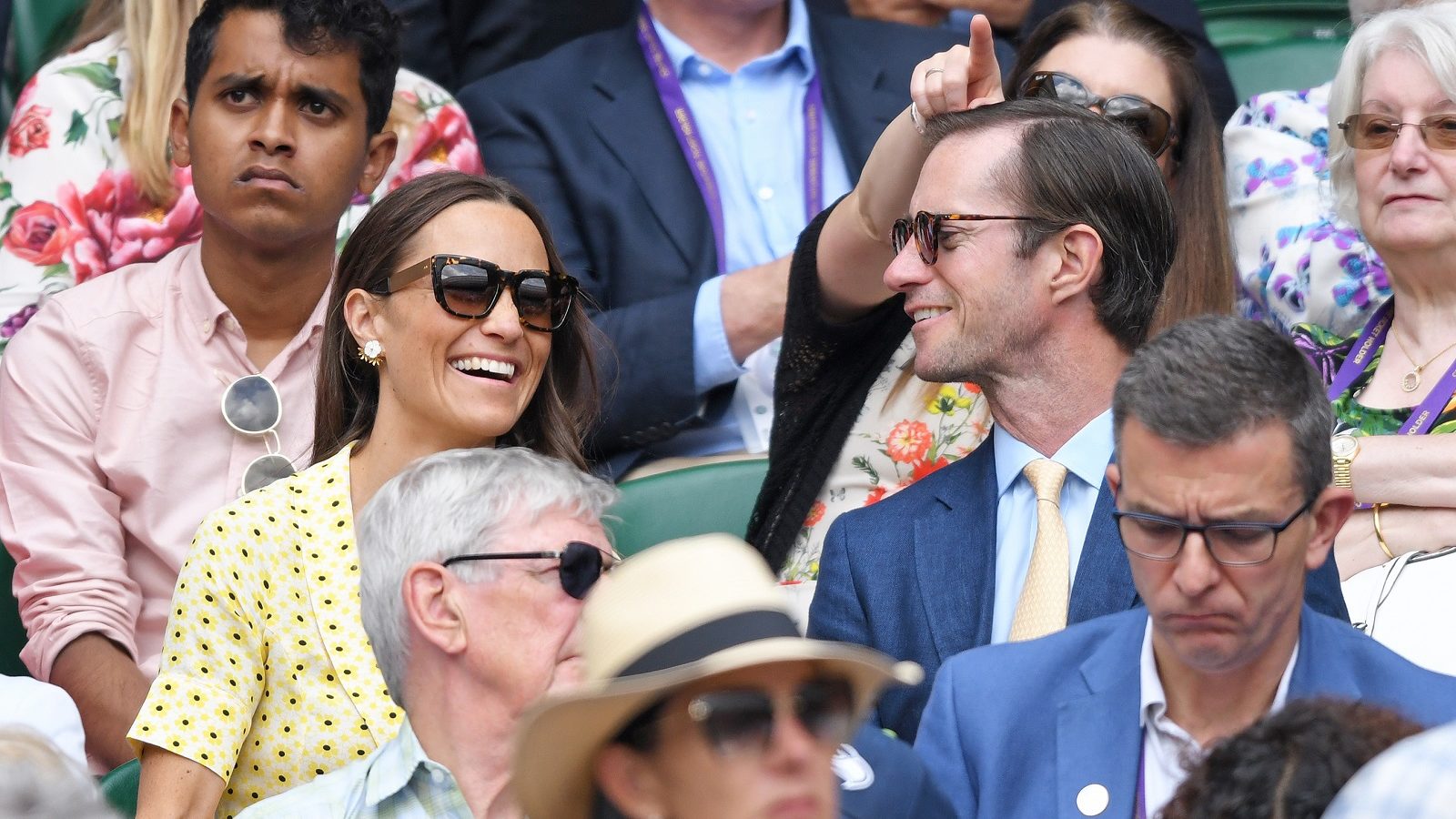 Pippa Middleton with husband James Matthews at Wimbledon