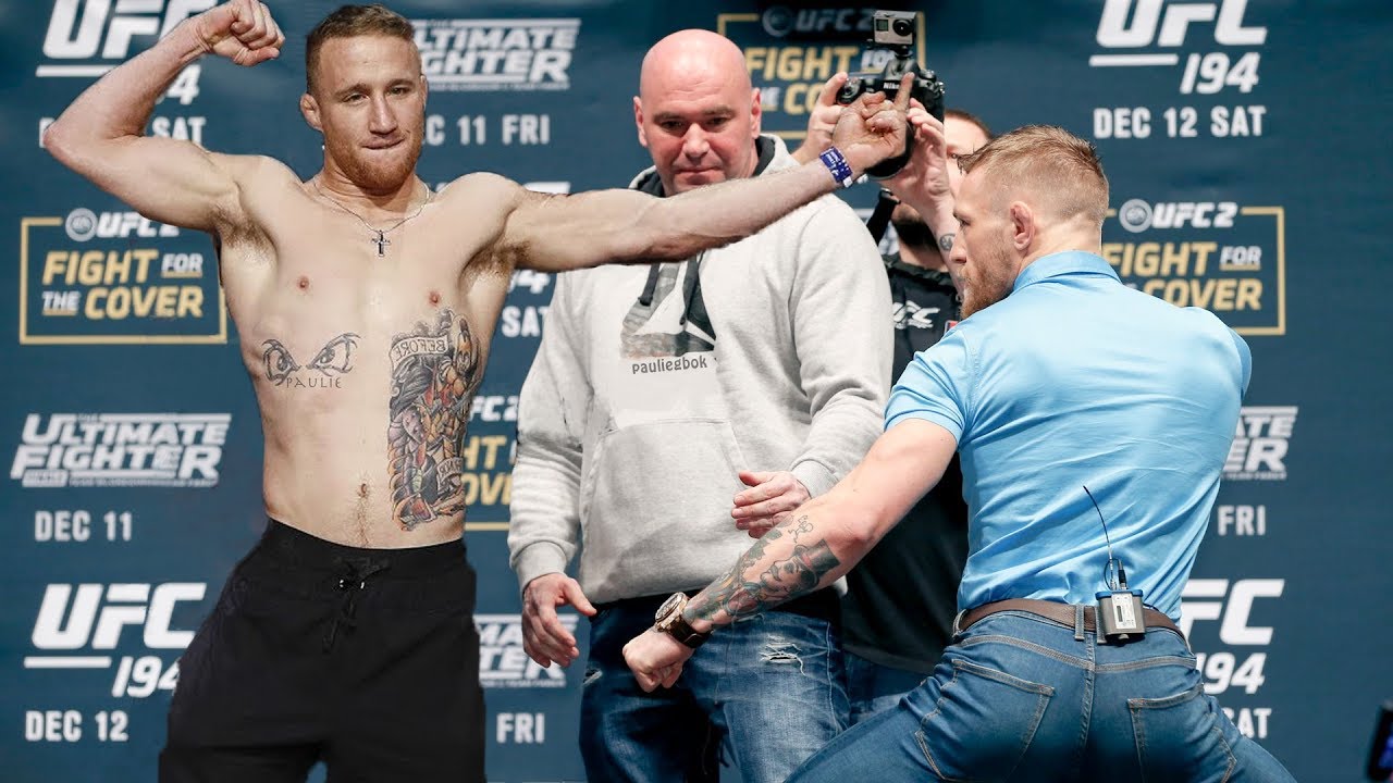 UFC Conor McGregor vs Justin Gaethje