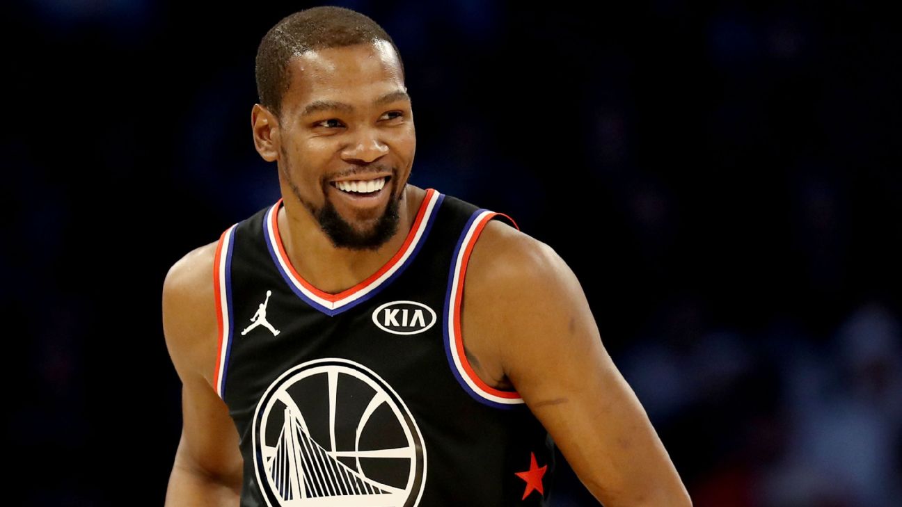 NBA Kevin Durant Nets vs Warriors injury