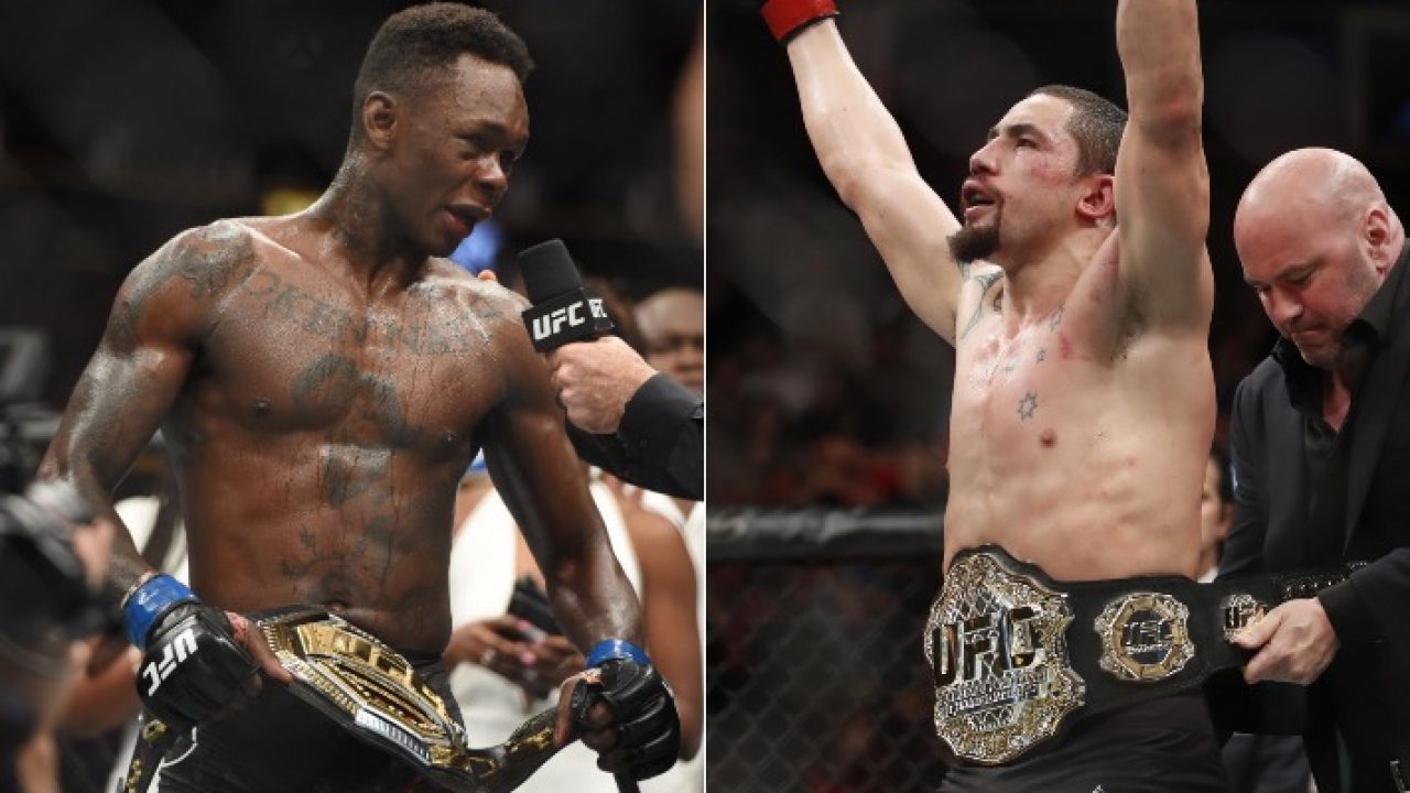 UFC 243 Main Event Whittaker vs Adesanya