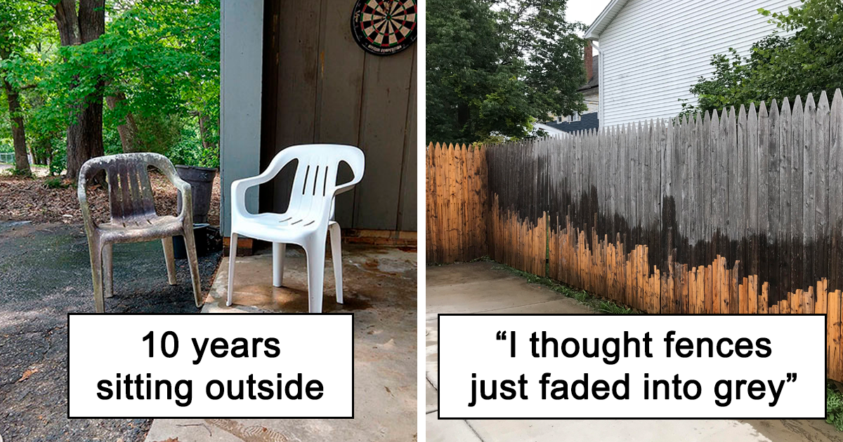 20+ Times Things were completely Transformed by Power washing