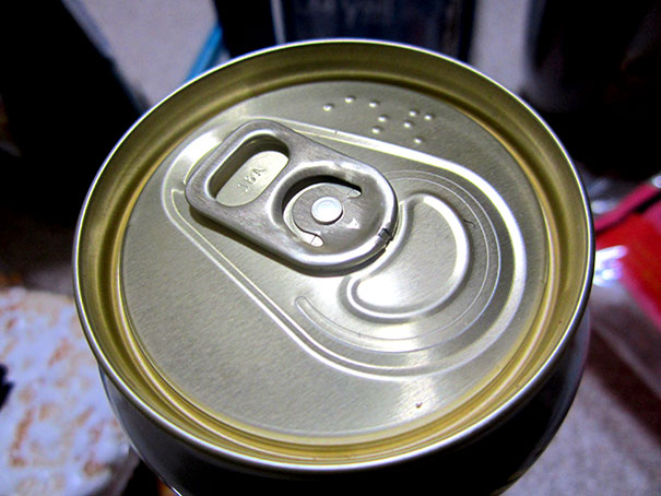 The cans have their name written in Braille for the ease of blinds