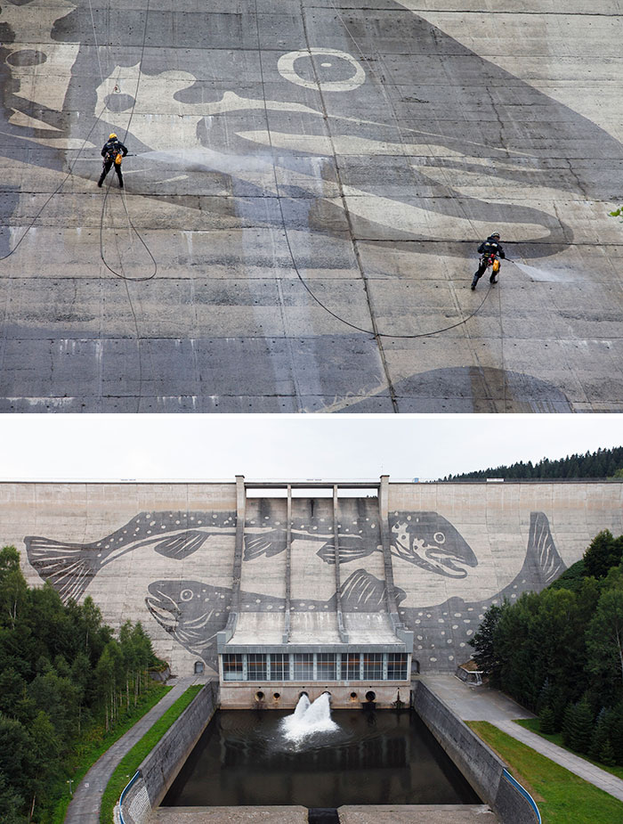 The huge fish in Eastern Germany goes for a Power Wash