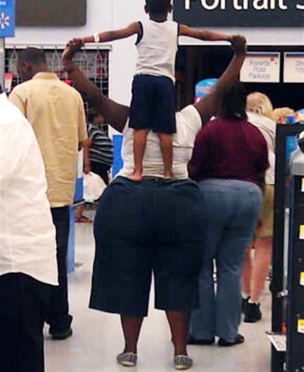 Stores also witness moms like these lifting their babies!