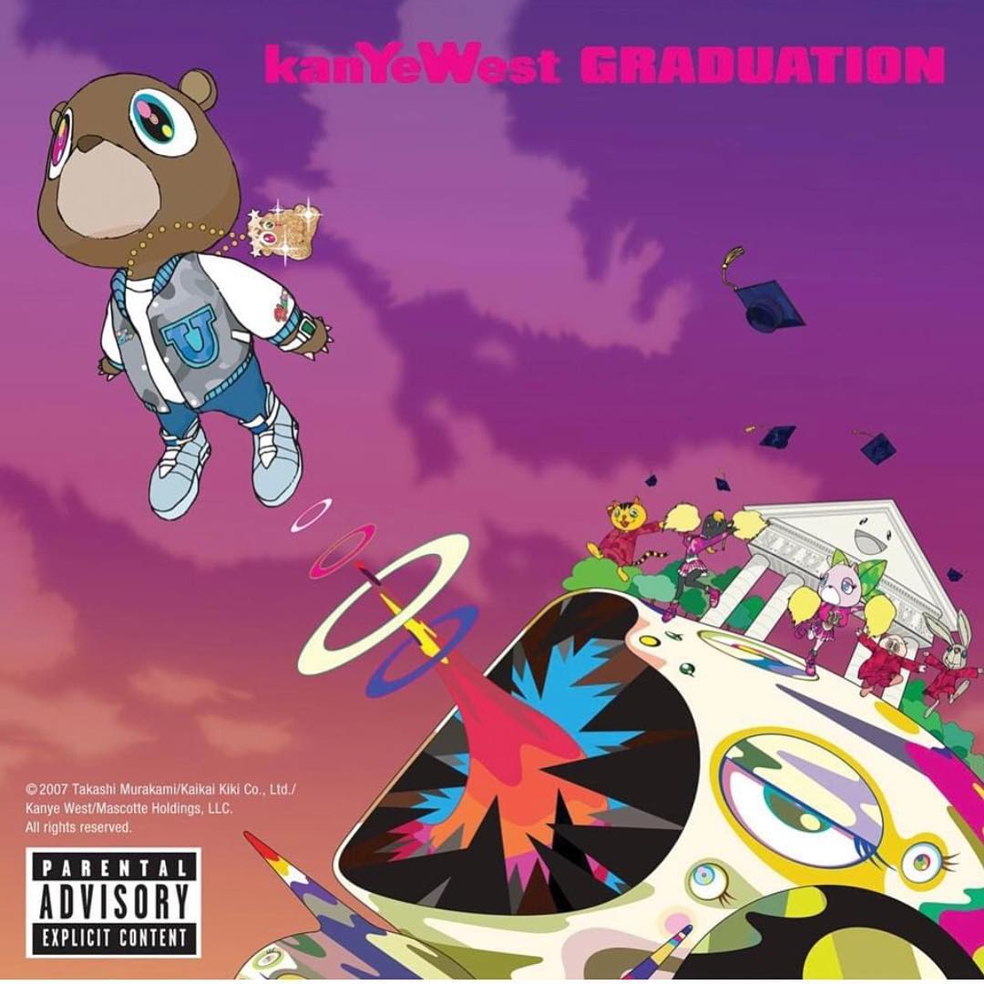 Takashi designs teddy bear version of Kanye West for Graduation