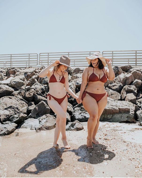 Denise and Maria at the beach