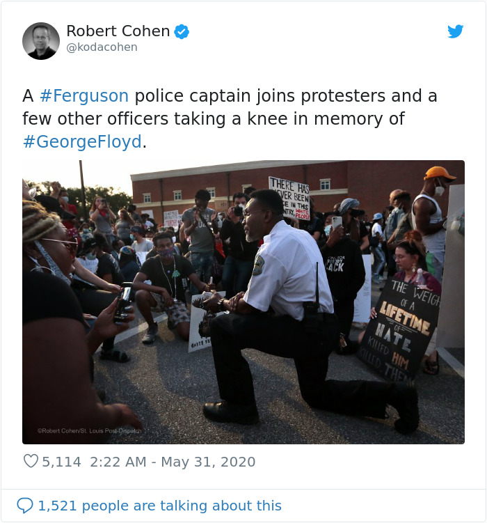 Police Captain Joins Protesters