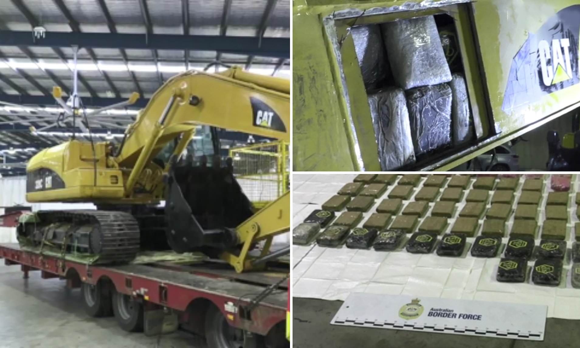 Over 800 Lbs. Of Cocaine Worth $140 Million Found Hidden In An Excavator