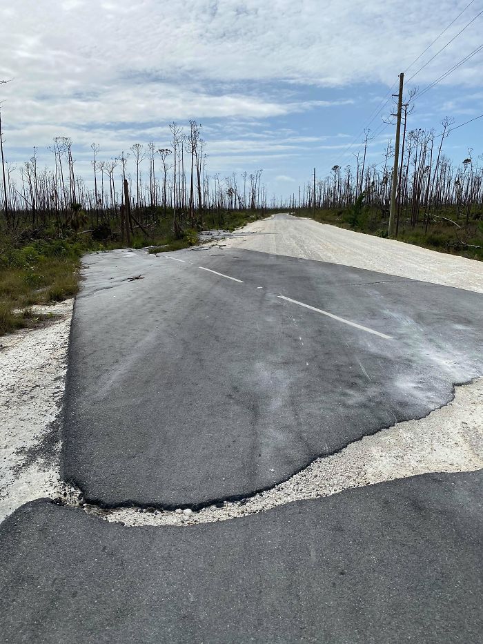 A Storm Literally Picked Up And Moved This Road