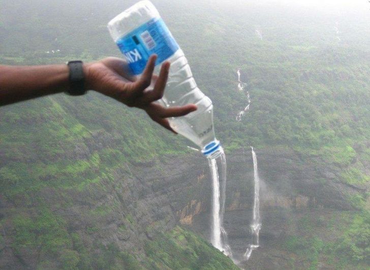 How do you like this waterfall from the bottle