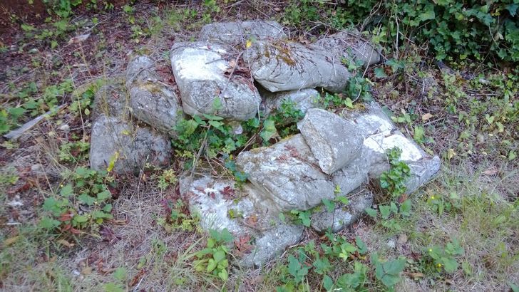 These bags of cement were forgotten in the rain and hardened