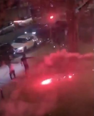 New Yorkers shoot fireworks at each other in wild video