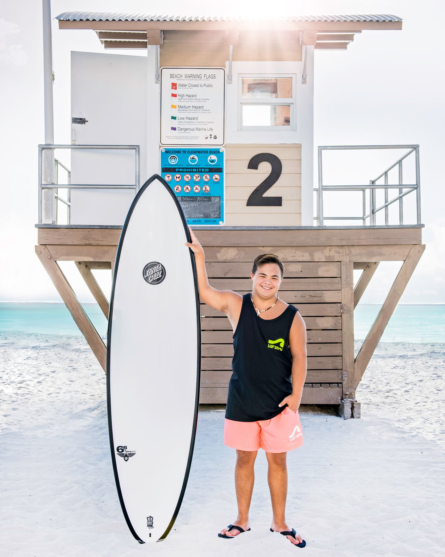 Model with down syndrome: Surf Style was thrilled to have him as model 