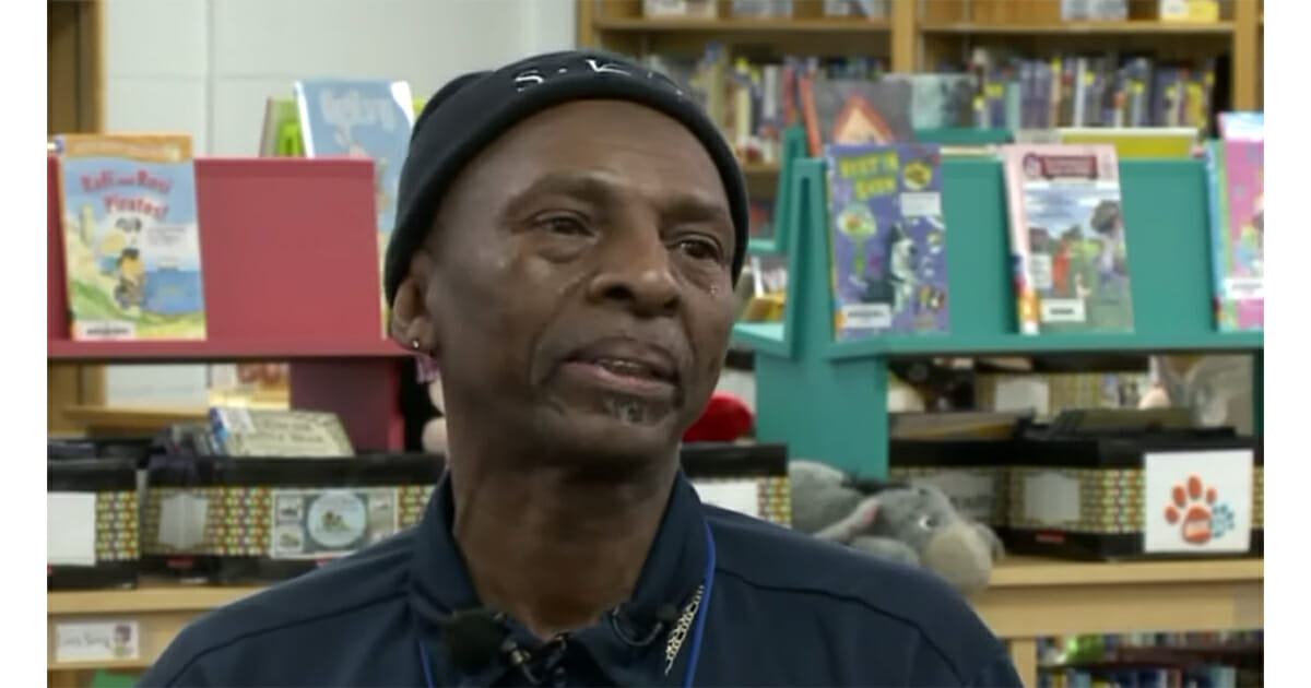 Janitor drops to his knees when his coworkers raise $7,000 for a new car  for him