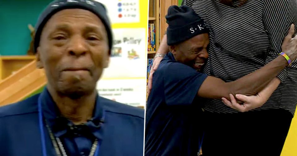 The janitor was shocked when the coworkers raised money to get him a new car