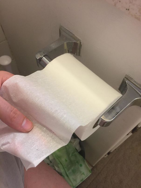 My Wife Bought Toilet Paper For The First Time. One Ply. I Live With A Monster