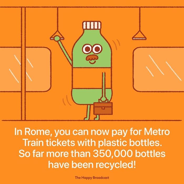 Why pay money if you can donate the plastic bottles to buy a ticket?