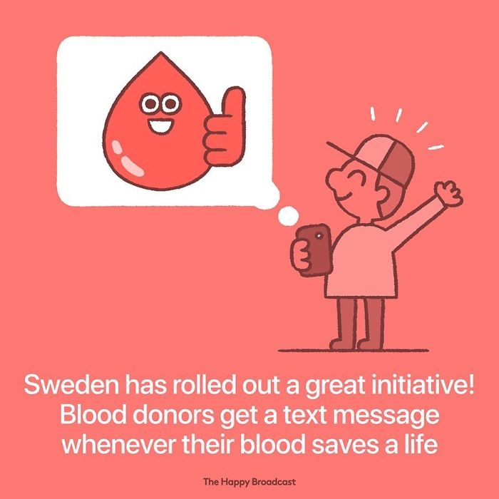 News from Sweden for the blood donors