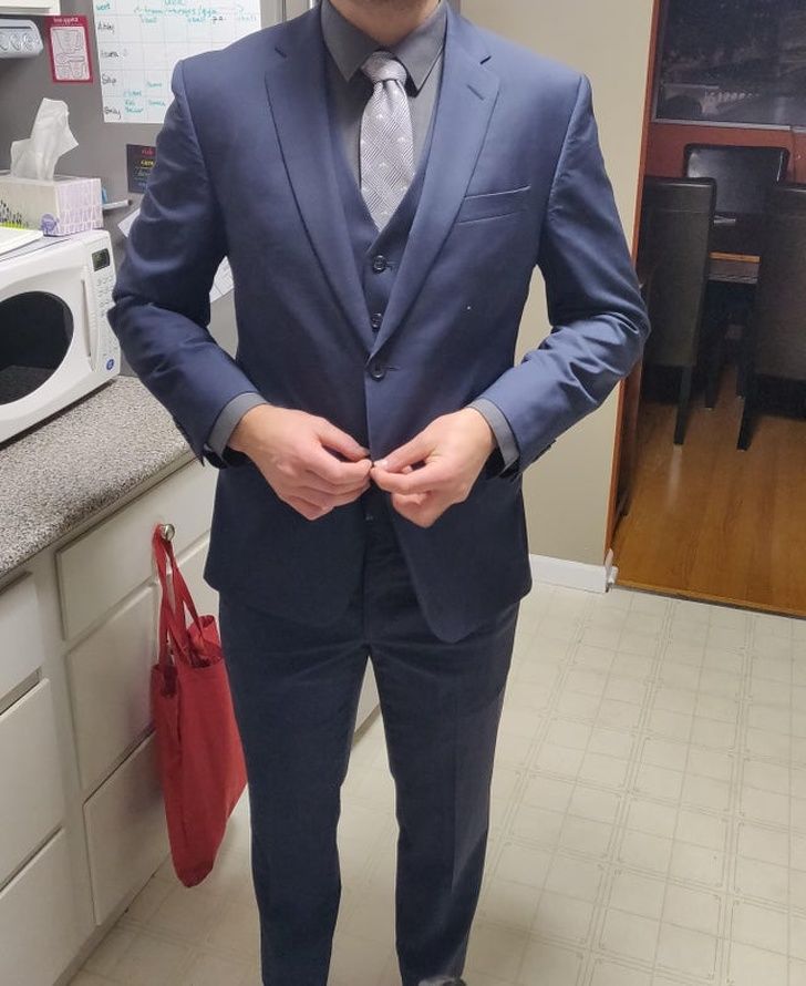 I paid $20 for this three-piece suit! Unbelievable, right?