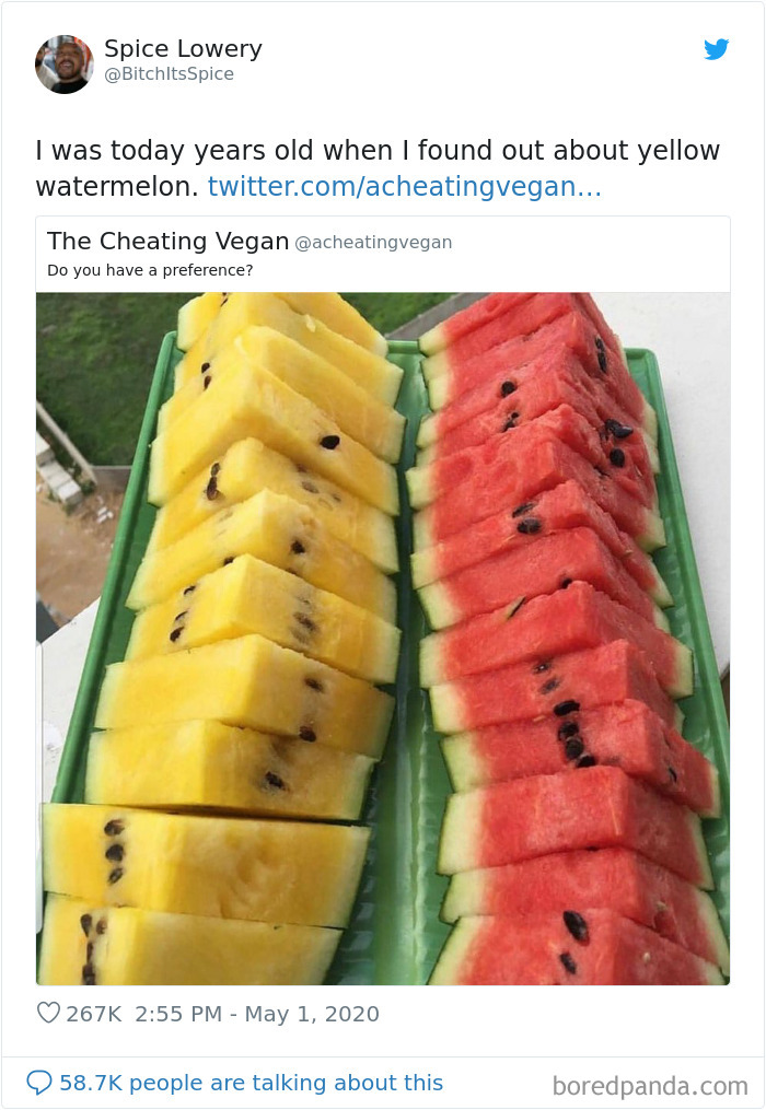 People find about the unique yellow watermelon. Ever tasted it?