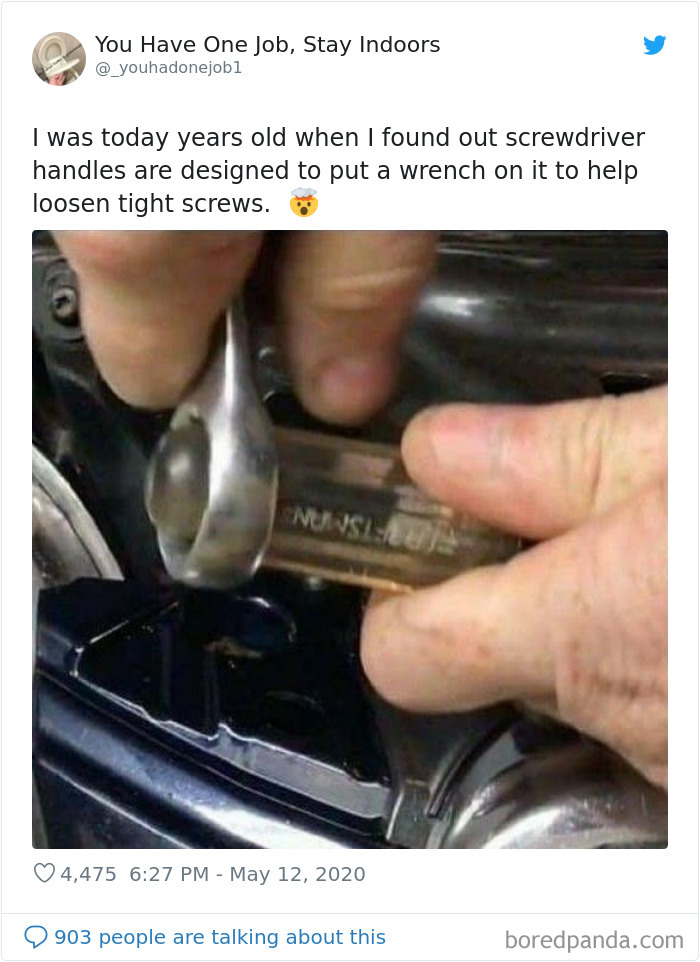 People find out about the unique design of screwdrivers