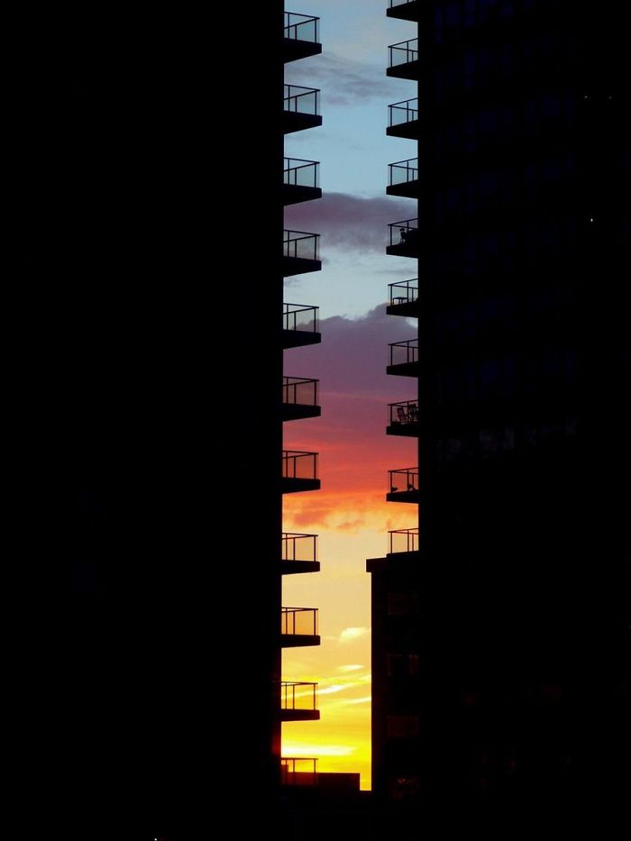 One of the incredible photos show levels of sunset