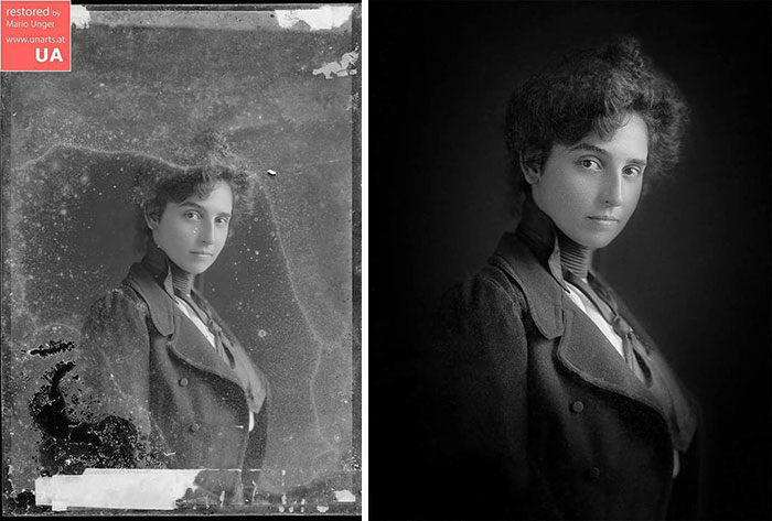 Photographer restores pictures: The Unknown Woman, Ca 1880