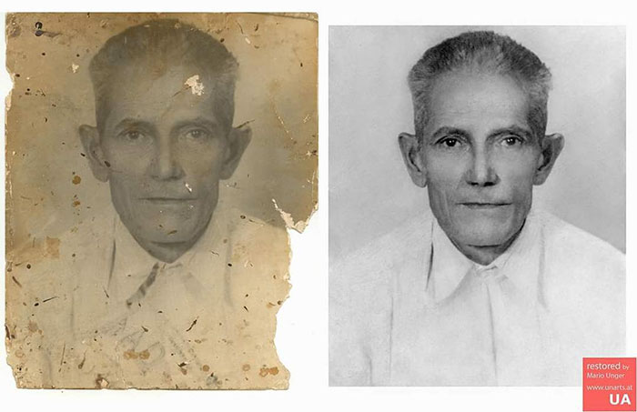 Photographer restores pictures:Vintage Photo Restoration