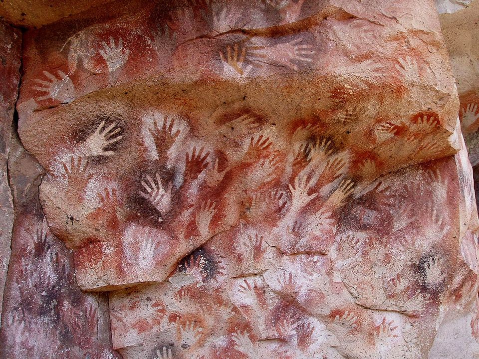 This cave painting in Santa Cruz, Argentina is over 10,000 years old.