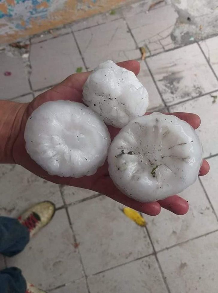 Different Size: Can you believe these are hailstones? So huge in size!