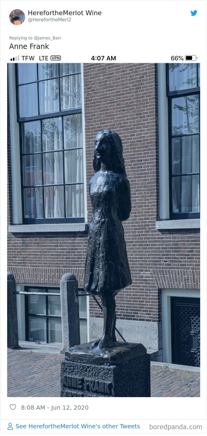 Famous statues: Anne Frank