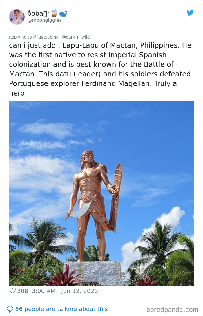 Famous statues:Lapu-Lapu of Mactan 