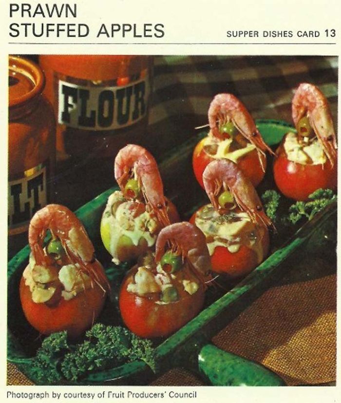 Prawn Stuffed Apples