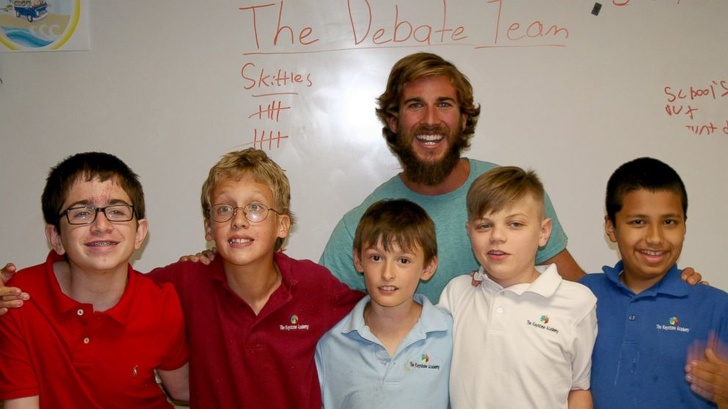 He gives 10 minutes to his students every day in the class. So, they can get a platform and think out of the box.