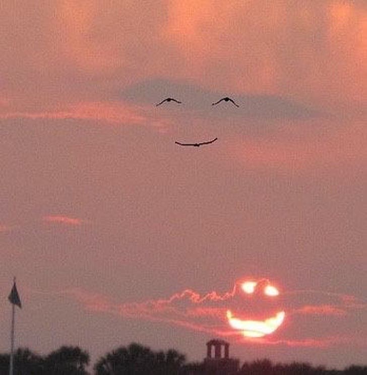 When the sky smiles at you...